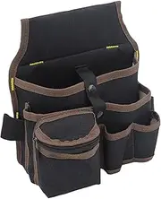 Tool Pouch for Electricians with Tape Holder And Key Fastener, Coffee