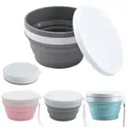 Silicone Foldable Bowl Portable Tableware Bowls Food Container Salad Dish