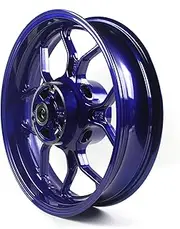 Blue Rear Wheel Rim Compatible with Yamaha YZF R3 R25 2015-2024 ABS include, MT03 MT25 2015-2024, Bearing included, Motorcycle Replacement Accessories Parts