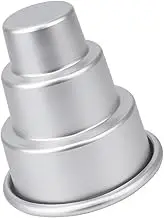 HEALEEP Aluminum Alloy Baking Mold Multi-Function Pudding Cup for Home Cake Tins Cupcake Pan