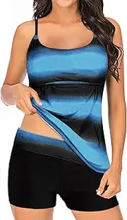 [BISHUIPO] Set Plus Women Swimsuits Print Piece Back Size Strappy Swimdress Two Swimwears Bathing Suits for Women