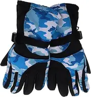 [MUSISALY] 1 Pair Touchscreen Ski Gloves Thermal Gloves Warm Gloves for Men Men's Winter Gloves Men's Gloves Winter Gloves for Men Gloves for Winter Touch Screen Gloves Blue Tarpaulin