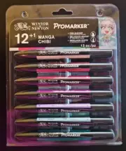 Winsor & Newton ~ Promarker ~ Manga Chibi ~ 13 Piece Set