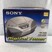 SONY CFD-S250 CD Player AM/FM Radio Cassette Recorder Boombox w Remote BRAND NEW