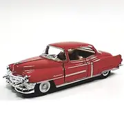 Kinsmart Cadillac Series 62 1953 Cherry Red 2 Door Coupe 1/43 O Scale Diecast Car for Unisex Children