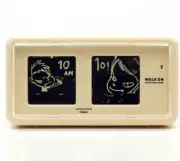 Yoshitomo Nara Original Design Table Walk on Flip Clock Patapata Beige Limited N