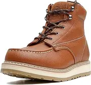 [HANDMEN] Work Boots for Men - 6" Composite/Soft Toe Mens Work Boots, Non-Slip Water Resistant EH Construction Work Shoes