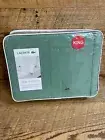 LACOSTE 100% Cotton Percale 4-piece King Sheet Set Dark Ivy Green