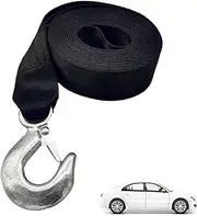Boat Trailer Winch Strap, Boat Winch Strap with Hook, 10,000lbs Breaking Strength, Automotive Towing Boat Trailer Strap, 2x20in Automotive Towing Boat Trailer Strap, Easy to Use, Portable for ATV