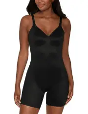 [Miraclesuit Shapewear] Show Stopper Backless Shapewear Full Body Romper in Black