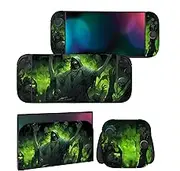 PlayVital Full Set Protective Skins for Nintendo Switch 2 2025 Console & Joycon, Customized Vinyl Decal Wrap Sticker for Nintendo Switch 2 & Dock & Hand Grips - Demonic Revelry