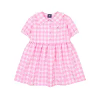 在飛比找momo購物網優惠-【KANGOL】韓國-KIDS 方格子洋裝-粉紅(W23SD
