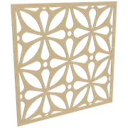 ProtectorAl 300-1200w x 300-1200h Gold Matt/Gloss White Morrocco Unframed Composite Deco Panel