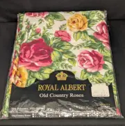 Royal Albert Old Country Roses Tablecloth – 60 x 84" Oval, Unused in Package