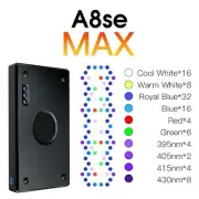 A8SE II Max 240W Full Spectrum WiFi App Programmable Marine LED Aquarium Light
