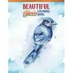 BEAUTIFUL BIRDS COLORING BOOK: BIRD LOVERS COLORING BOOK WITH 45 GORGEOUS PEACOCKS, HUMMINGBIRDS, PARROTS, FLAMINGOS, ROBINS, EAGLES, OWLS BIRD DESIG
