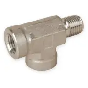 5 Piece Package Swagelok Equivalent to SS-8-ST Street Tee Fitting, 1/2" NPT