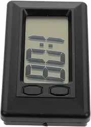 ULTECHNOVO Car Electronic Clock -Timer 3D Clock Alarm Clocks for Automotive Digital Clock Tiny Clock 3D Digital Clock Micro LED Small Alarm Clock Travel Alarm Clock Black Plastic