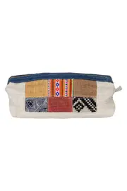 Eco Hemp Patchwork Cosmetic Bag--NIK-4156-W