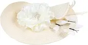 [Healvian] Tea Party Fascinator Headband for Bride Elegant Hair Comfortable Versatile for Weddings Birthdays and Events with Clip and Headband