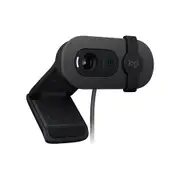 Logitech BRIO 90 Wired HD Webcam, 60 fps/1080p Live Streaming Camera with Auto Light Balancing, Integrated Privacy Lens Cap, Built-in Microphone, Black
