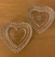 Genuine Lead Crystal D’Arques France Heart Shape Top & Bottom