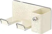 Dryer Holder Rack Hair Dryers Rack No Drill Bathroom Hair Salons Sturdy Styling Tools Salon Storage Hair Dryers Holder, beige