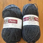 Valley Yarns Northampton 06 Dark Grey 100 grams Peru 100% Wool 2 Skeins