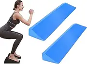 Yoga Foam Stress Wedge,Yoga Inclined Board,Squat Wedge Block Pilates Block,Improve Lower Leg Strength,Yoga Wedge for Wrist and Lower Back Support(Blue)