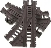 SUPVOX 2pcs Flexible Train Track for High Speed Adventure Compatible with Standard Tracks Unique Turning Design for Enhanced Playtime Experience