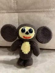 Cheburashka KNITTED TOY SOFT HANDMADE NEW Decor AMIGURUMI Animal Pets Beast