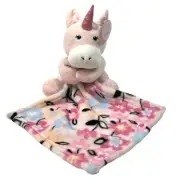 Little Beginnings Unicorn Plush Lovey With Floral Security Blanket Baby Toy