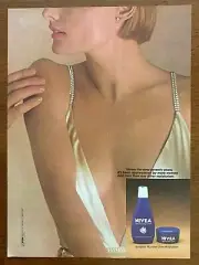 1985 Nivea Moisturizer Vintage Print Ad/Poster Retro Fashion Cosmetics Décor
