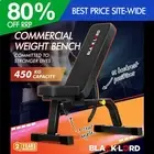 BLACK LORD Commercial Weight Bench Flat Incline Press Sit-up Fitness Home Gym