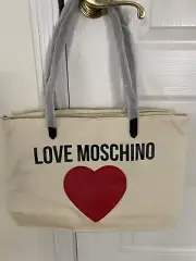 Moschino Canvas Tote Bag New With Tag