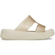 NEW GENUINE: Crocs Women Getaway Platform Glitter H-Strap Sandal
