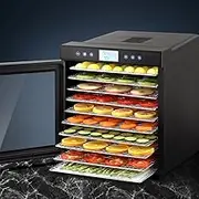 10 Trays Food Dehydrator Stainless Steel Tray Kitchen Appliance Healthy Snacks