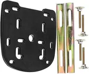 MOLUCKFU Heavy Duty Motorcycle Rear Luggage Rack Base Plate for Electric Scooter Bike Durable Mounting Bracket with Antivibration Strips Secure Screws Compatibility for Tail Boxes