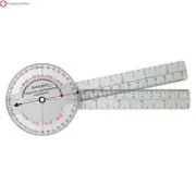 Baseline 360 Isom Plastic Goniometer, 12", 1 Degree Increments