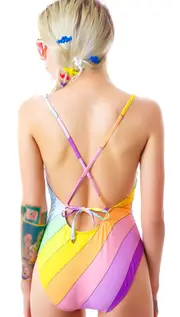[Wildfox Couture] Vintage Rainbow Classic One PIece