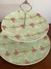 NEW 2 Tier MAXWELL & WILLIAMS Bone China Cake Stand for High Tea, Party