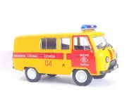 DeAgostini 1:43 Russian USSR UAZ 452 YA3-3909 POLICE EMERGENCY Van Model Car MOC