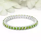 2 Ct Lab Created Green Peridot Wedding Band Full Eternity 14k White Gold Plated