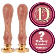 Wax Seal Stamp, 2Pcs Wax Stamps Set Initial Alphabet D Wax Stamp Add One Myster