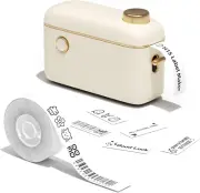 H1S Label Maker Machine with Tape, Portable Rechargeable Thermal Label Printer,