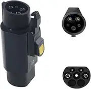 Type 2 to Type 1 J1772 EV Cable Adapter Hybrid Car Plug,Compatible with Nissan Mitsubishi Tesla