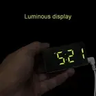 New LED Mirror Alarm Clock Digital Alarm Clock Multifunctional Mini Electronic E