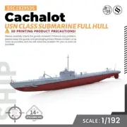 1/192 Military Model Kit USN Cachalot Class Submarine Full Hull