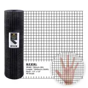 Hardware Cloth 24 x 100FT - 1.5 x 1.5 16GA BLACK Vinyl Coated Welded Wire -SIMBA
