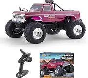 FMS 1/10 Ford F-100 RC Crawler, RTR 2WD Off-Road Truck with Wheelie Bar, High-Torque Motor, Ball Bearing, Hobby Grade Remote Control Car for Adults, First Blood